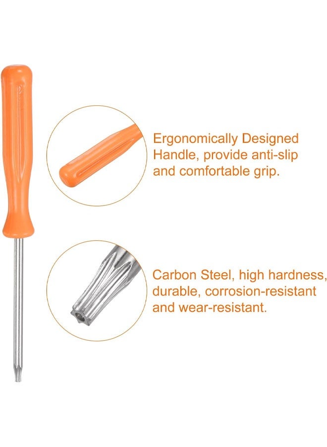 2pcs T8H Carbon Steel Non-Magnetic Security  Point Head Precision Screw Driver with Non-slip Handle for Appliances Repair Improvement - Image 4