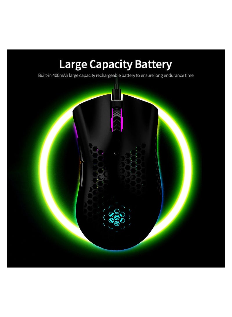 Wireless USB Rechargeable Mouse Lightweight Gaming Mouse - Image 3
