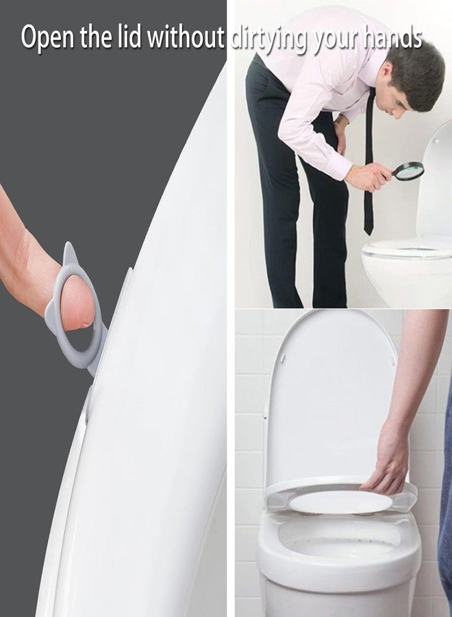 Toosunny 10pcs Toilet Seat Lifter, Toilet Seat Handle, Avoid Touching Toilet Cover Handle Tools,Toilet accessories for Home, Office, Hotel, 5 colors - Image 2