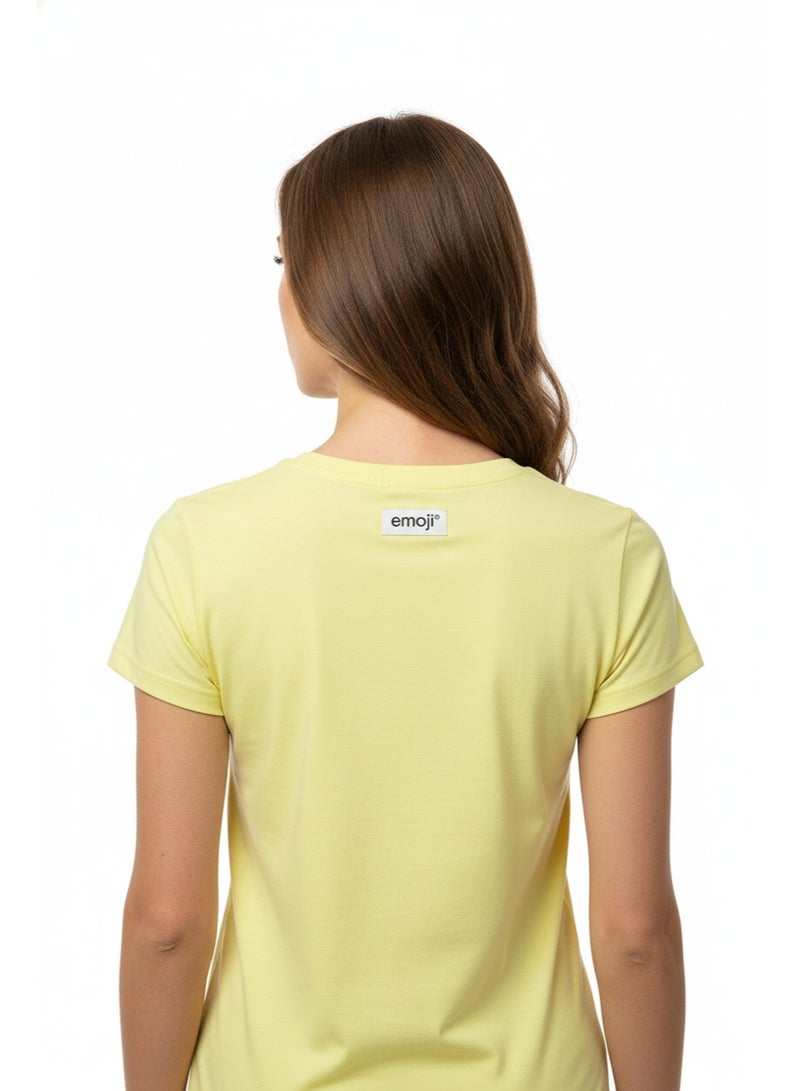 Emoji T SHIRT LADIES EMOJI GRAPHICS S/S GB - Image 3