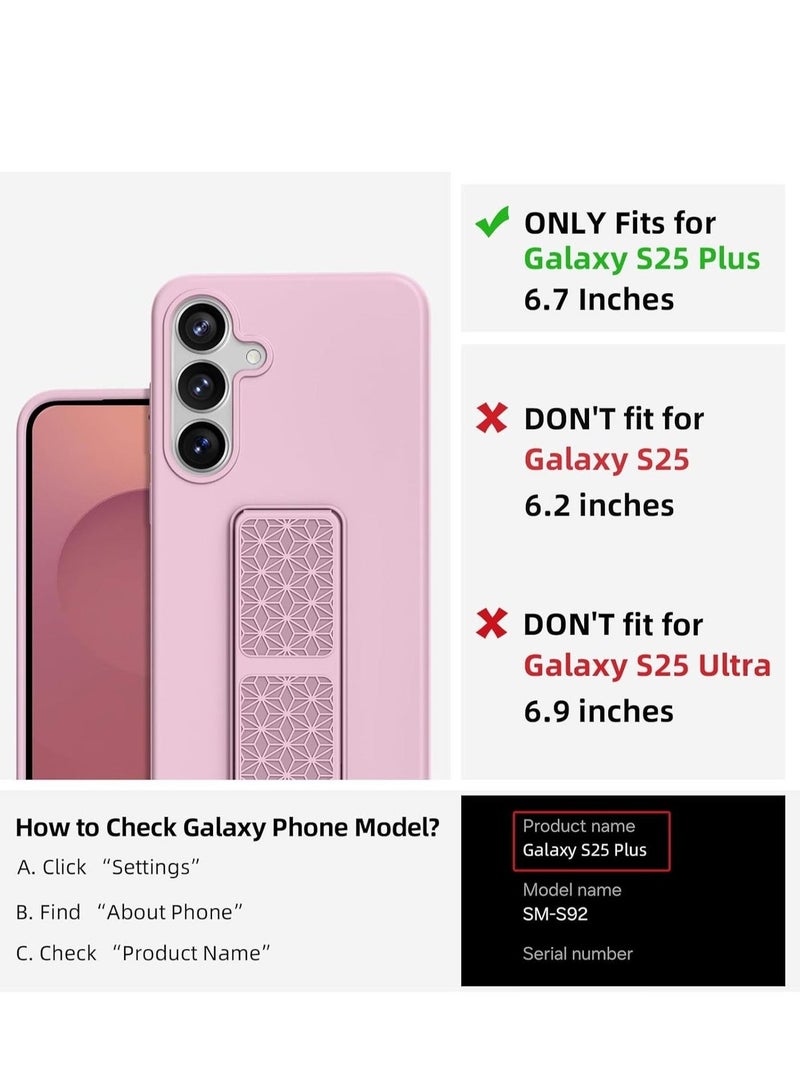 راكسوم غطاء حماية لهاتف سامسونج جالاكسي S25 بلس - حامل مغناطيسي للسيارة، مسند، حزام يد رأسي وأفقي، غطاء سيليكون نحيف ناعم الملمس لحماية هاتف سامسونج جالاكسي S25 بلس مقاس 6.7 بوصة - مقاوم للصدمات، متين، بتصميم أنيق - Image 2