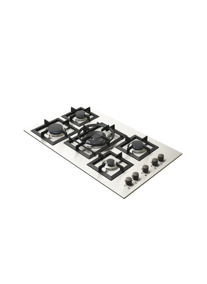 kitchen Line Surface 5 Gas Stove - 90 cm - Separate Medium - Italian - Steel - J5020  - Image 2