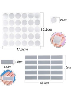 SHOWAY 10Sheet/225Pcs Scratch Off Stickers Rectangular Sticker Labels(1.9' x 0.6') + Round Labels(1') Self-Adhesive Easy to Peel and Stick for DIY Wedding Party Games Fundraisers Promotions  - Image 2