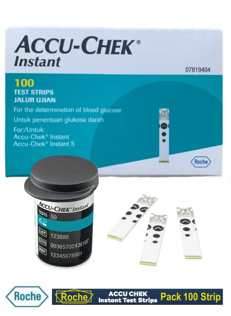 Instant Bundle Blood Glucose Monitoring Kit + 100 Pieces Strips