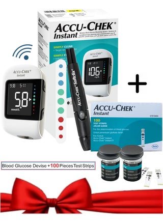 Instant Bundle Blood Glucose Monitoring Kit + 100 Pieces Strips - pzsku/ZE66ABEE3F7B3BB91DA18Z/45/_/1728590870/02b6dee0-2378-46b1-881b-ce9622d1d010