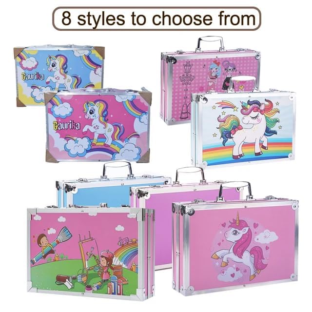 Edu-play مجموعة أدوات الرسم EDUPLAY 145 قطعة قلم رصاص مجموعة ألوان أقلام شمعية باستيل زيتية مجموعة أقلام ملونة كعك ألوان مائية فرشاة شحذ ممحاة لوازم فنية للفنانين للأطفال - Image 5