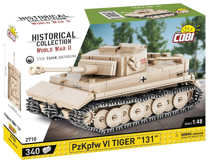 COBI Historical Collection Panzer VI Tiger 131 Tank Building Set 340 Pieces - Image 3