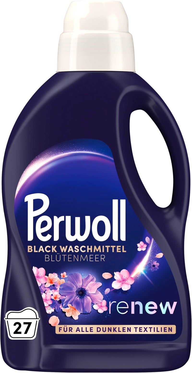 Perwoll Renew Sea of Flowers Detergent 1x 27 Wash Loads Mild Deetergent Gently Cleanses and Renews Dark Colors and Fibers  With TripleRenew Technology and Tempting Fragrance - Image 3