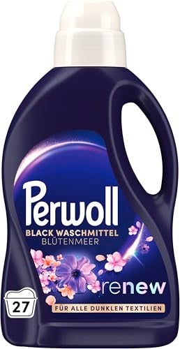 Perwoll Renew Sea of Flowers Detergent 1x 27 Wash Loads Mild Deetergent Gently Cleanses and Renews Dark Colors and Fibers  With TripleRenew Technology and Tempting Fragrance - Image 1