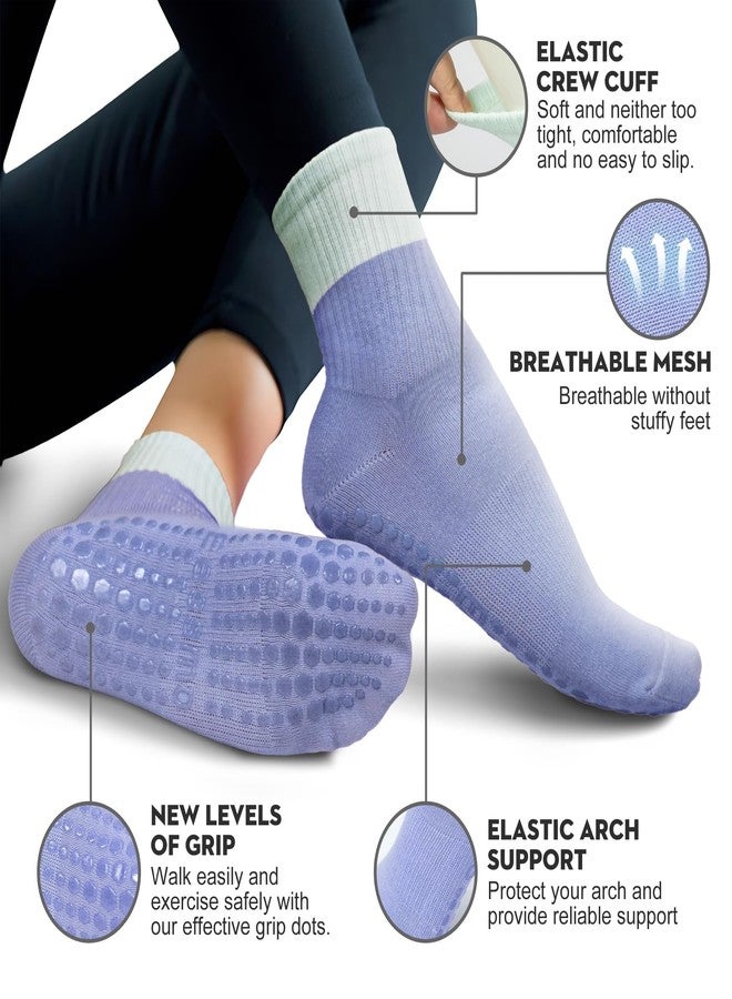 Eessmo Grip Socks for Women, Non Slip Pilates, Barre & Daily Use | Barefoot Exercise, Home Wear & Hospital - Image 3