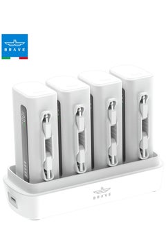 4-in-1 Charging Station - White