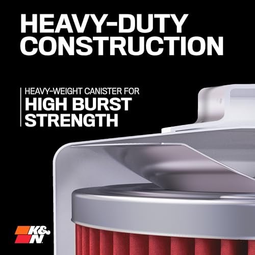 K+N K&N Motorcycle Oil Filter: High Performance, Premium, Designed to be used with Synthetic or Conventional Oils, Wrench Off Nut: Fits Select KTM Vehicles, KN-156 - Image 4
