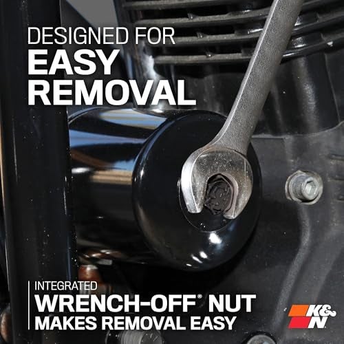 K+N K&N Motorcycle Oil Filter: High Performance, Premium, Designed to be used with Synthetic or Conventional Oils, Wrench Off Nut: Fits Select KTM Vehicles, KN-156 - Image 2