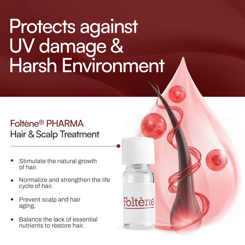 FOLTENE Scalp & Hair Regrowth Treatment â€“ Revitalizing Hair Growth Serum for Men to Strengthen, Restore Fullness, and Reduce Thinning â€“ Advanced Care for Healthier, Thicker Strands (12 Vials) - Image 3