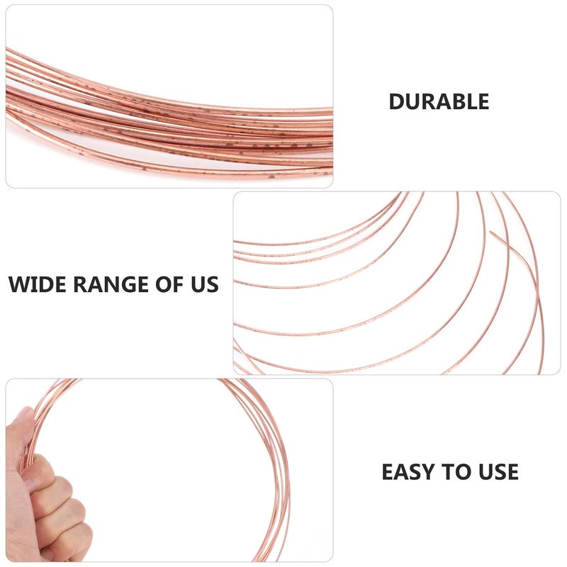 Conductive 1.5mm Diameter Bare Copper Wire 5m Roll for Electrical Wiring and DIY Craft Applications - Image 3