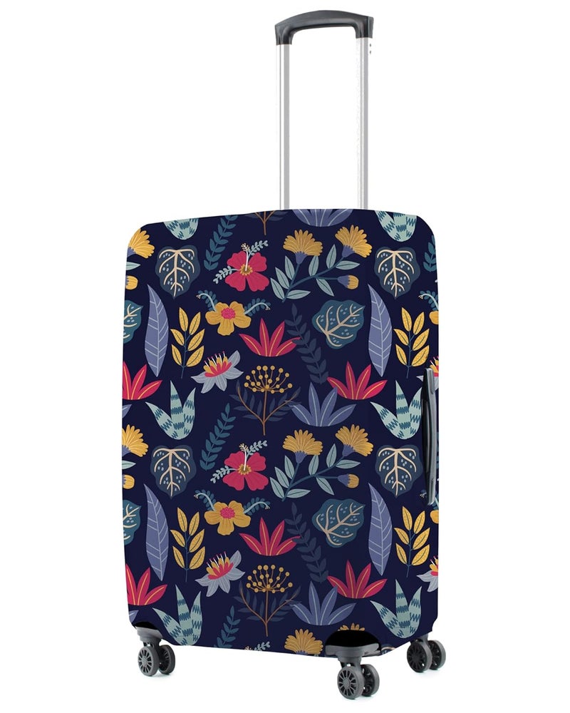 nasher miles Polyester Hard 6 inch Suitcase(NM Luggage Cover Floral 20_Multicolor) - Image 1