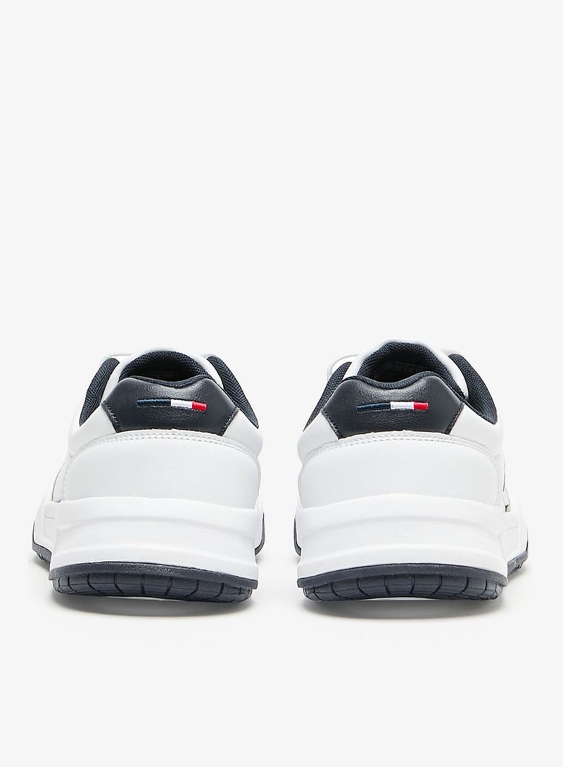 يو اس بولو اسن سنيكرز رجالي أبيض بتصميم كلاسيكي مع لمسات كحلي وبيج - Image 3