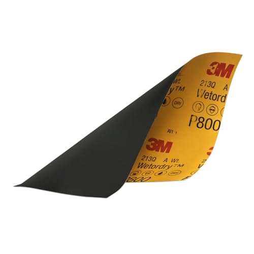 3M Wetordry Sandpaper, 32035, 800 Grit, 9 in x 11 in, 5 Sheets Per Pack - Image 4