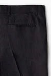 H&M Navy blue Slim Fit Linen suit trousers for Men | Best Price UAE