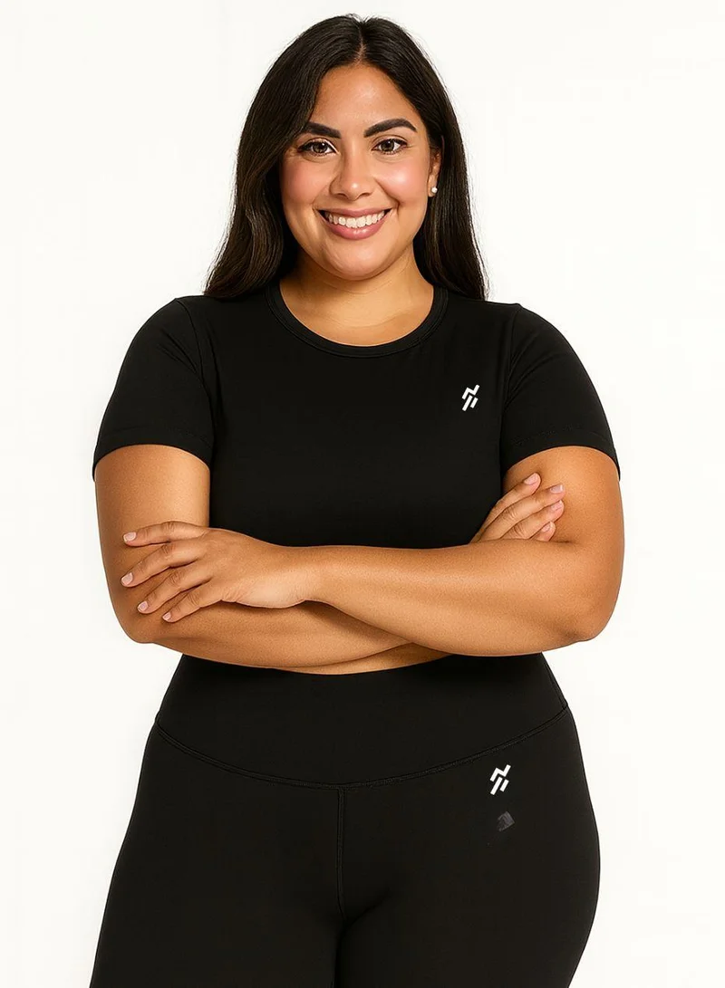 Moveletix Plus Size Activewear Crop Top Soft