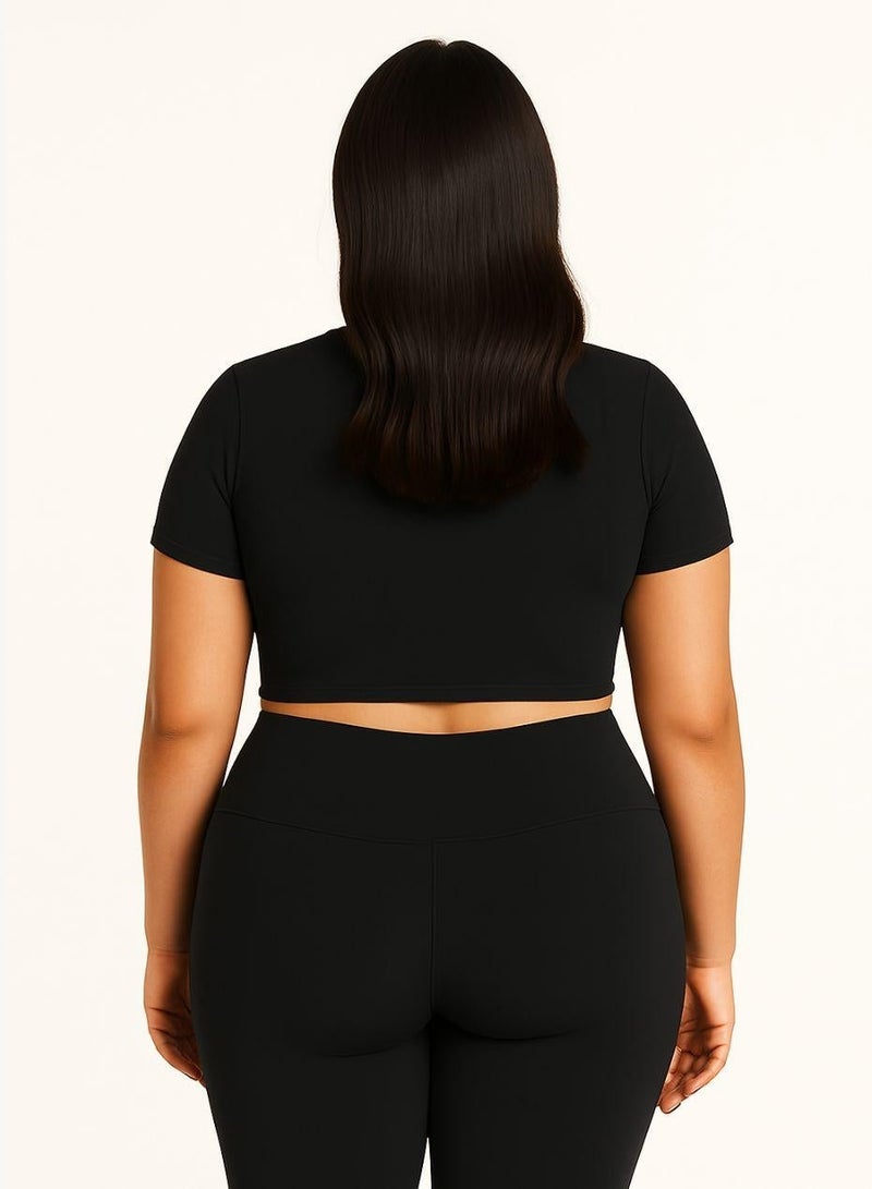 Moveletix Plus Size Activewear Crop Top Soft - Image 3