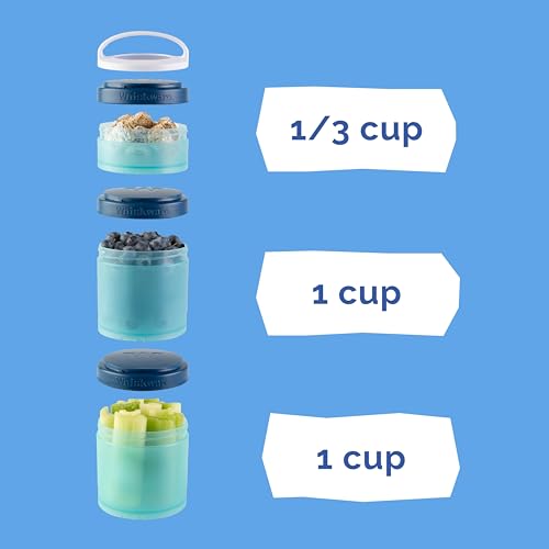 Whiskware Stackable Snack Containers for Kids and Toddlers, 3 Stackable Snack Cups for School and Travel, Our Solar System(Pack of 1) - Image 4