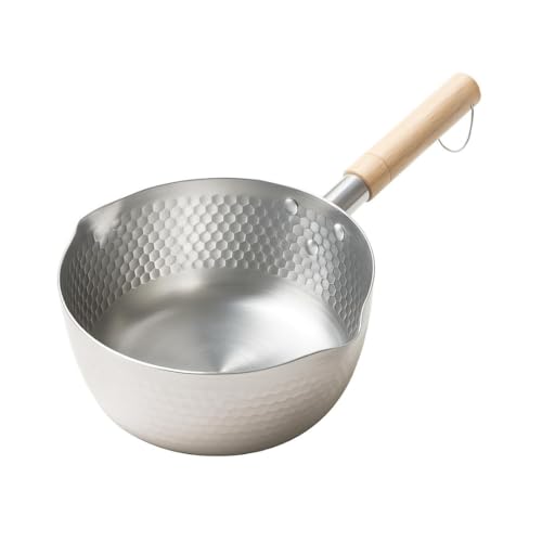 Snevad Stainless Steel Milk Pan Sauce Pan Heavy Gauge Strong Chai Pot with Handle Gas and Induction Stove Compatible Easy to Clean Small Pan Perfect for Daily Kitchen Cooking Tea Milk Coffee Boiling - Image 1