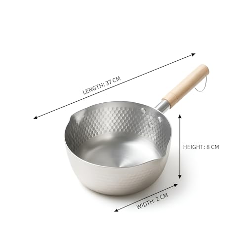 Snevad Stainless Steel Milk Pan Sauce Pan Heavy Gauge Strong Chai Pot with Handle Gas and Induction Stove Compatible Easy to Clean Small Pan Perfect for Daily Kitchen Cooking Tea Milk Coffee Boiling - Image 2