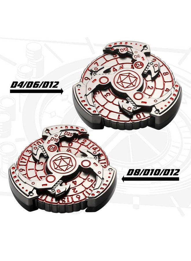DNDND Roulette 7 In 1 Dnd Dice Set,All In 1 D&D Spinner Metal Dice With Gorgeous Gift Box For Dungeons And Dragon And Tabletop Game (Nickelplate) - Image 5