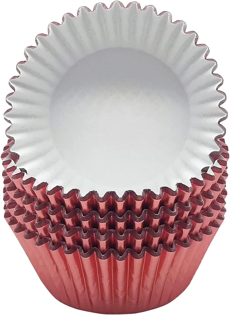 Mombake Standard Rose Gold Foil Cupcake Liners Muffin Baking Cups for Party and More, 100-Count - Image 2