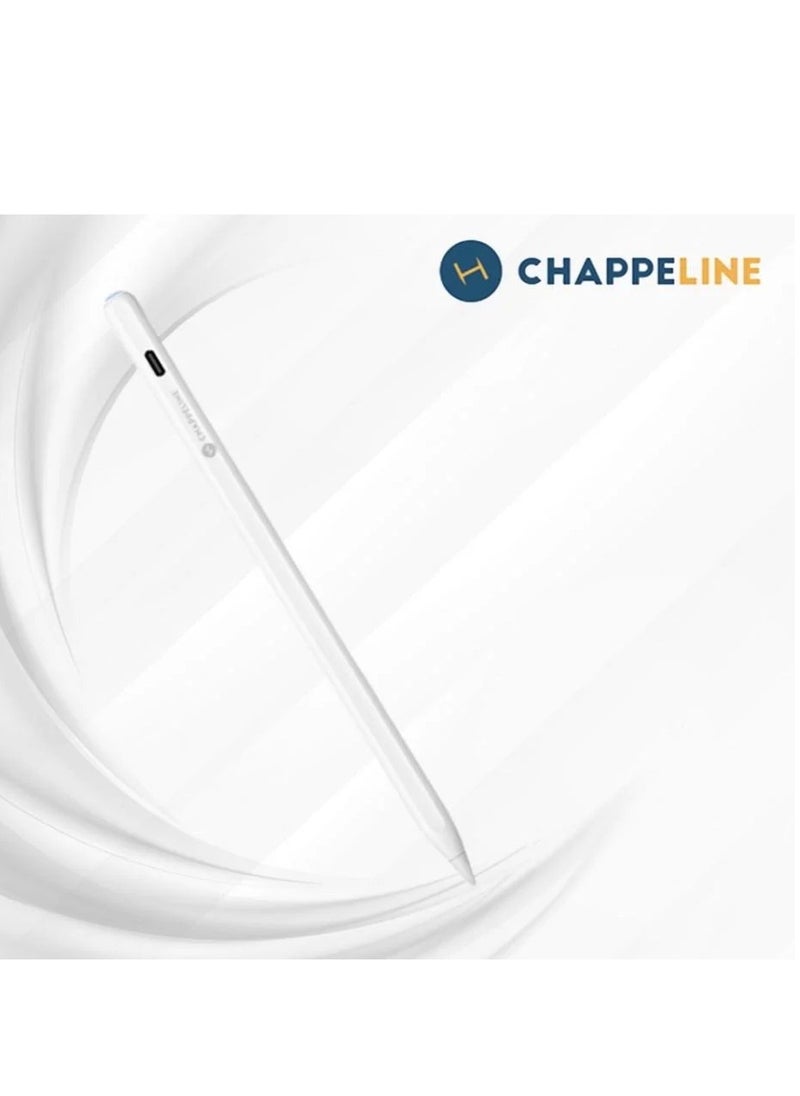 CHAPPELINE Stylus Pen Compatible for iOS/Android Touchscreens/Phones/Tablet, Rechargeable Stylus Pen with High Precise Tip - White  - Image 2