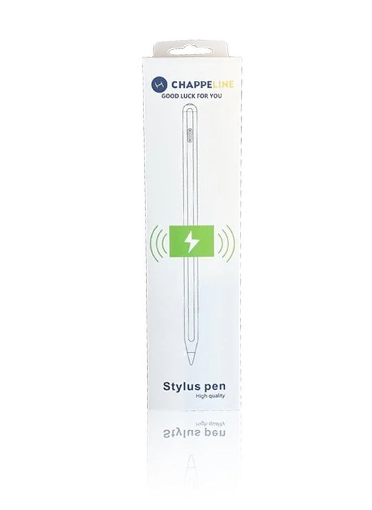 CHAPPELINE Stylus Pen Compatible for iOS/Android Touchscreens/Phones/Tablet, Rechargeable Stylus Pen with High Precise Tip - White  - Image 3