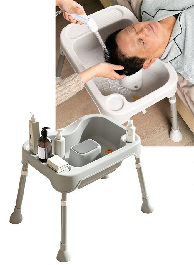 Lasola Hair Washing Tray, Portable Foldable Shampoo Basin, Hair Washing Basin Head Portable Shampoo Basin Ideal for Elderly Pregnant Kids Bedridden  Injured Elderly Disabled Handicapped Clean Hair, Home Use - Image 1
