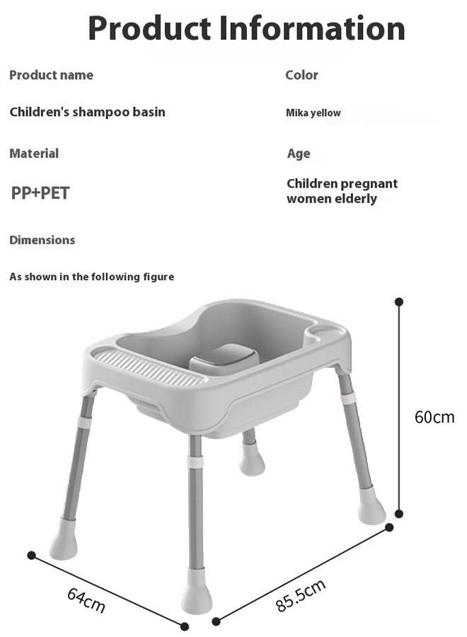 Lasola Hair Washing Tray, Portable Foldable Shampoo Basin, Hair Washing Basin Head Portable Shampoo Basin Ideal for Elderly Pregnant Kids Bedridden  Injured Elderly Disabled Handicapped Clean Hair, Home Use - Image 2