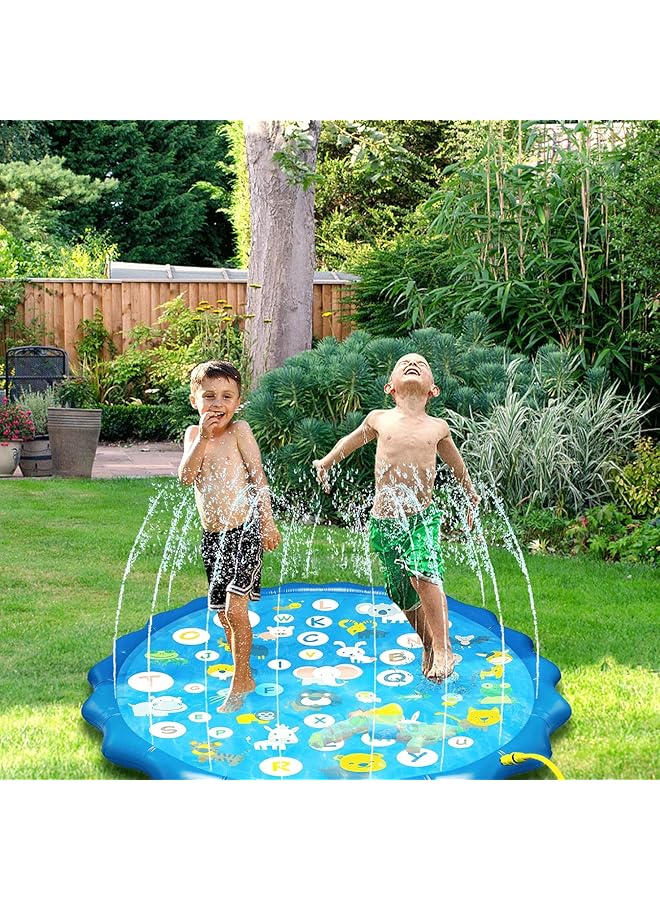 KASTWAVE Splash Pad For Kids 67" Kiddie Pool Splash Pads For Toddlers 3 16 Summer Outdoor Water Spray Play Mat Wading Pool Inflatable Baby Kids Water Toys - Image 3