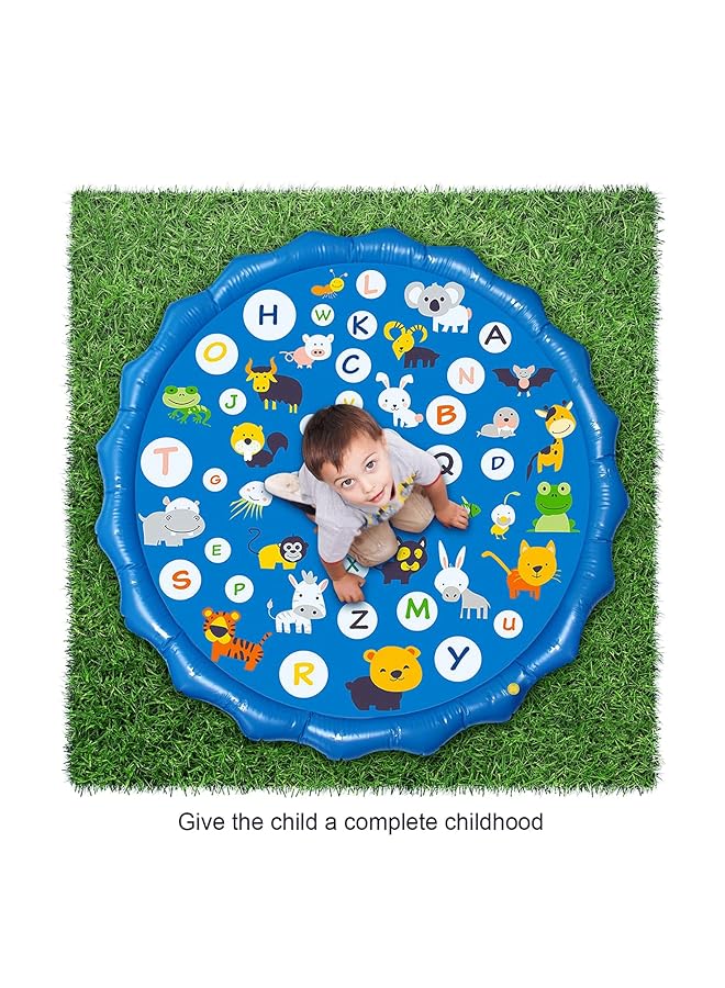 KASTWAVE Splash Pad For Kids 67" Kiddie Pool Splash Pads For Toddlers 3 16 Summer Outdoor Water Spray Play Mat Wading Pool Inflatable Baby Kids Water Toys - Image 2