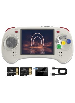 ANBERNIC  RG ARC D Retro Handheld Game Console, Dual OS Android 11 and Linux System with 128G SD Card 4541 Games Support 5G WiFi 4.2 Bluetooth Moonlight Streaming and HDMI Output (Grey)  - Image 1