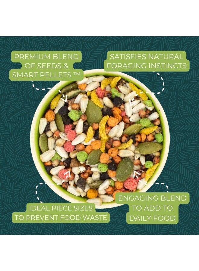 ZuPreem ZuPreem Sensible Seed Bird Food for Medium Birds, 2 lb Bag - Premium Blend of Seeds, FruitBlend Pellets for Lovebirds, Quakers, Small Conures, Cockatiels  - Image 2