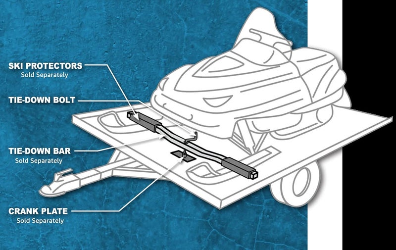 Raider TDB-1209 5/8" Tie Down Bolt for Snowmobile Trailer Tie Down Bar/Crank Plate - Image 4