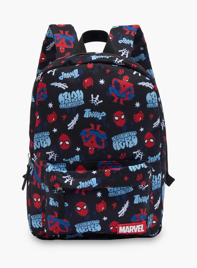 مارفل Spider-Man Print School Backpack For Boys 8-13 Years With Adjustable Shoulder Straps