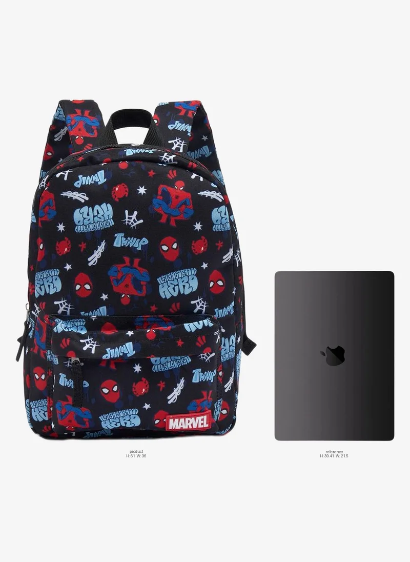 مارفل Spider-Man Print School Backpack For Boys 8-13 Years With Adjustable Shoulder Straps
