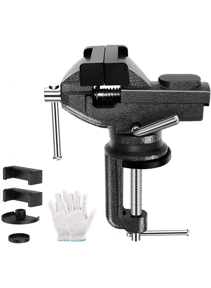 Home Vise Clamp-On Vise 2.5" black - Image 2
