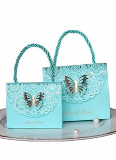 Excefore Wedding Favor Boxes, 18 Pcs Flower Laser Cut Party Favors Bags Baby Shower Candy Gift Box Set Butterfly Event Decorations  - Image 1
