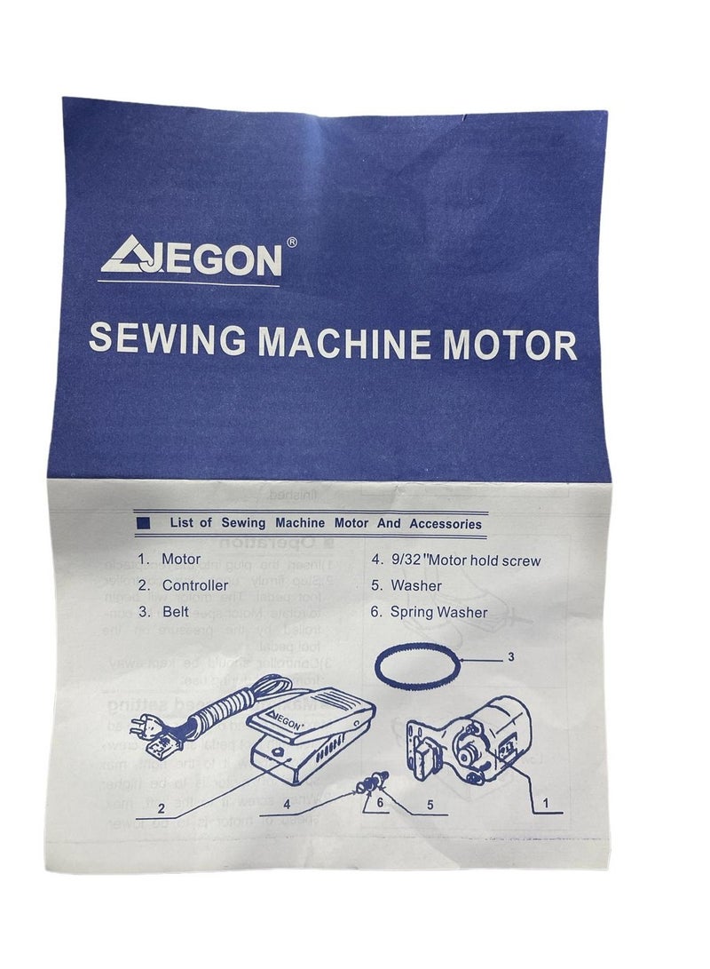 Jegon Household Sewing Machine Motor With Controller ISO9000 Quality Management System Certified - Image 5