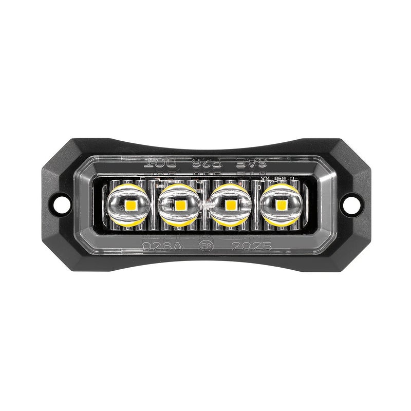 2pcs White 4LED Car Truck Side Marker Lights 12 24V Lens Lights - Image 5