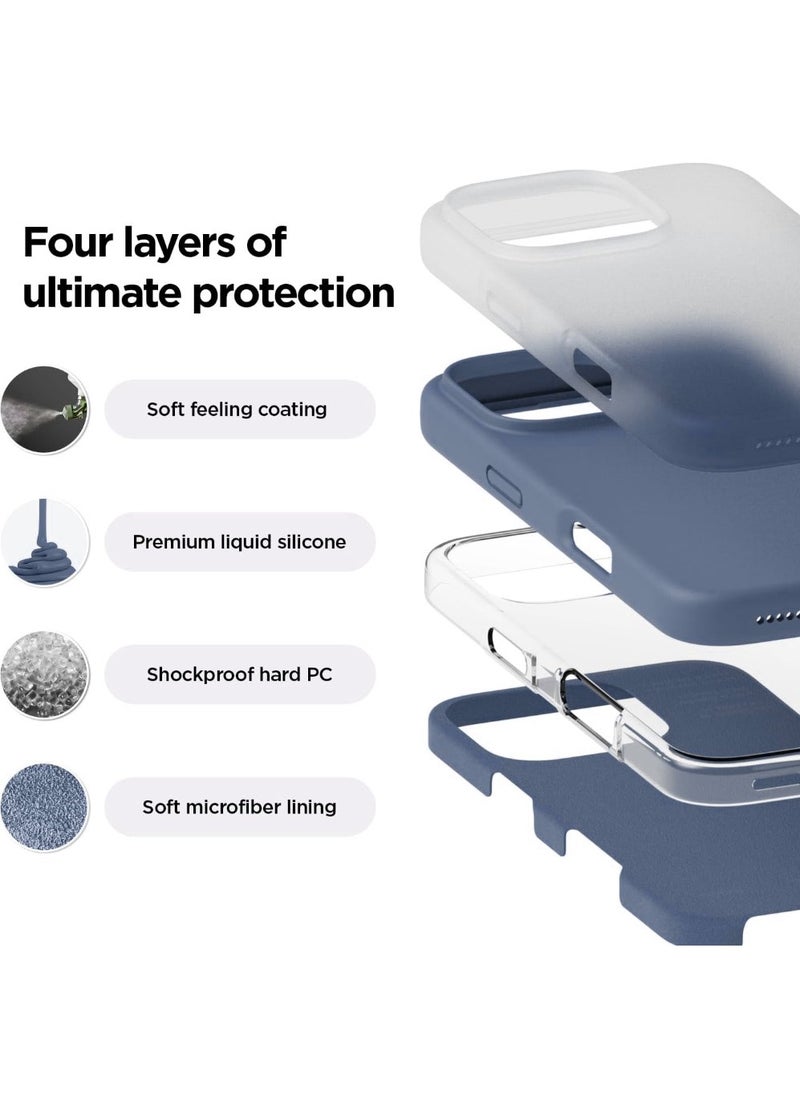 X-level iPhone 16 Pro Liquid Silicone Case Cover,Full Body Protection, Shockproof, Slim, Anti-Scratch Soft Microfiber Lining,Slim Protective Back Cover with Comfortable Hold Touch Feeling and Anti-fingerprint  - Image 2
