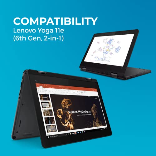 Gumdrop Cases Gumdrop SlimTech Laptop Case Fits Lenovo ThinkPad 11e Yoga (Gen 6) 2-in-1 Designed for K-12 Students Teachers & Classrooms | Drop Tested Rugged Shockproof Bumpers for Reliable Device Protection– Black - Image 2