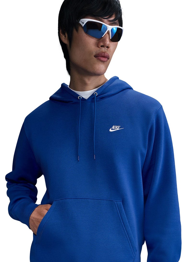 Nike Club Brushed Pullover Hoodie - Image 1