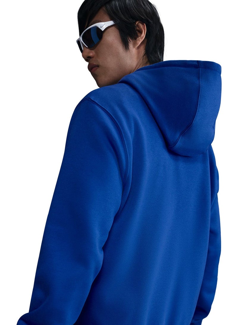 Nike Club Brushed Pullover Hoodie - Image 4