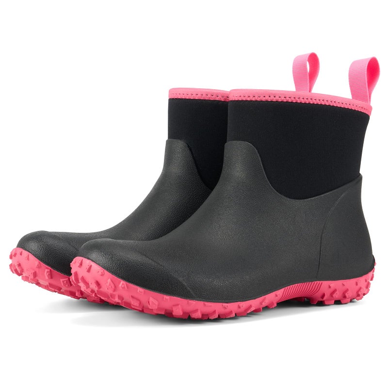 HISEA Women's Rubber Boots Waterproof, Ankle Rain Boots Insulated Neoprene Mud Boots, Anti-Slip Outdoor Work Shoes for Hunting Gardening Farming Yard Working - Image 1